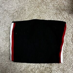 Babaton Black Ribbed Knit Top